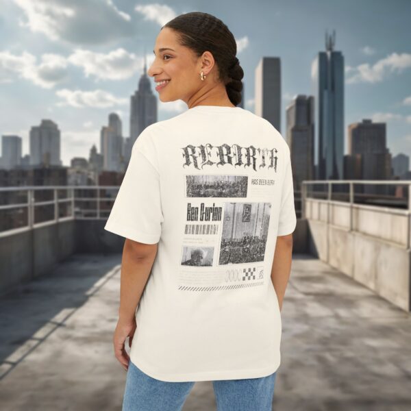 Rebirth of Israel 1948 - Urban Jewish Oversized Tee for Women - Image 12