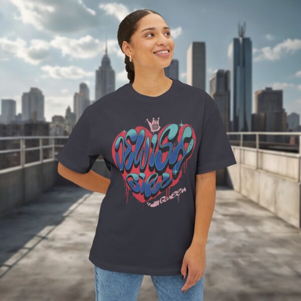 Jewish Girl Queen Graffiti Oversized Tee - Image 7