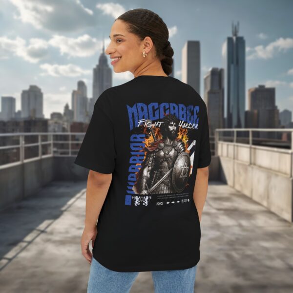 Maccabee Warrior Unisex Oversized Boxy Tee - Image 5