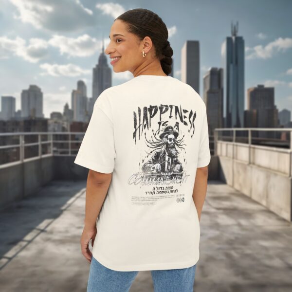 Happiness is a Commandment - Urban Jewish Oversized T-Shirt for women - Image 8