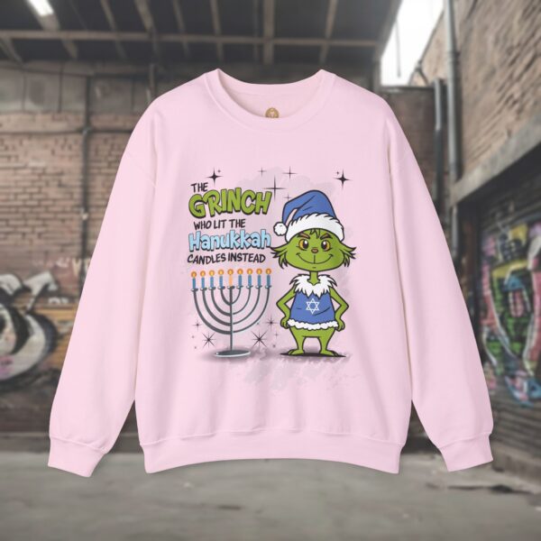 Hanukkah Grinch Sweatshirt for Women - Image 9