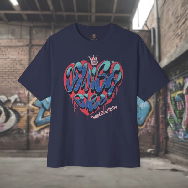 Jewish Girl Queen Graffiti Oversized Tee - Image 9