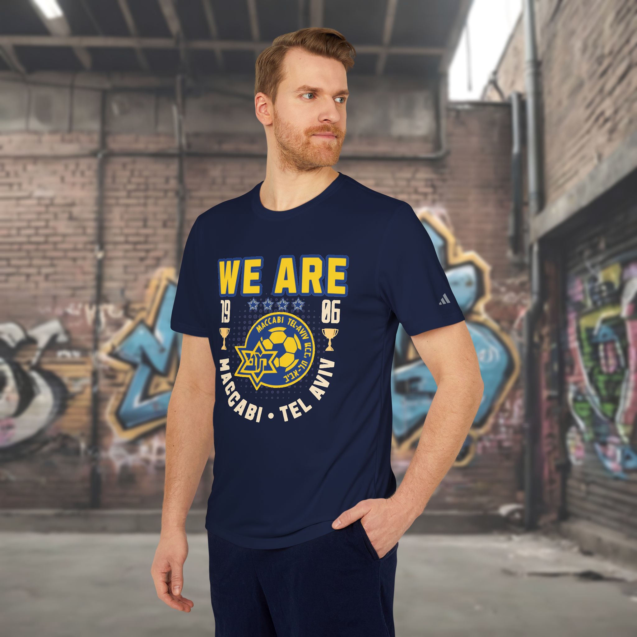 Maccabi Tel Aviv FC Adidas Unisex - Sport T-shirt - Image 2