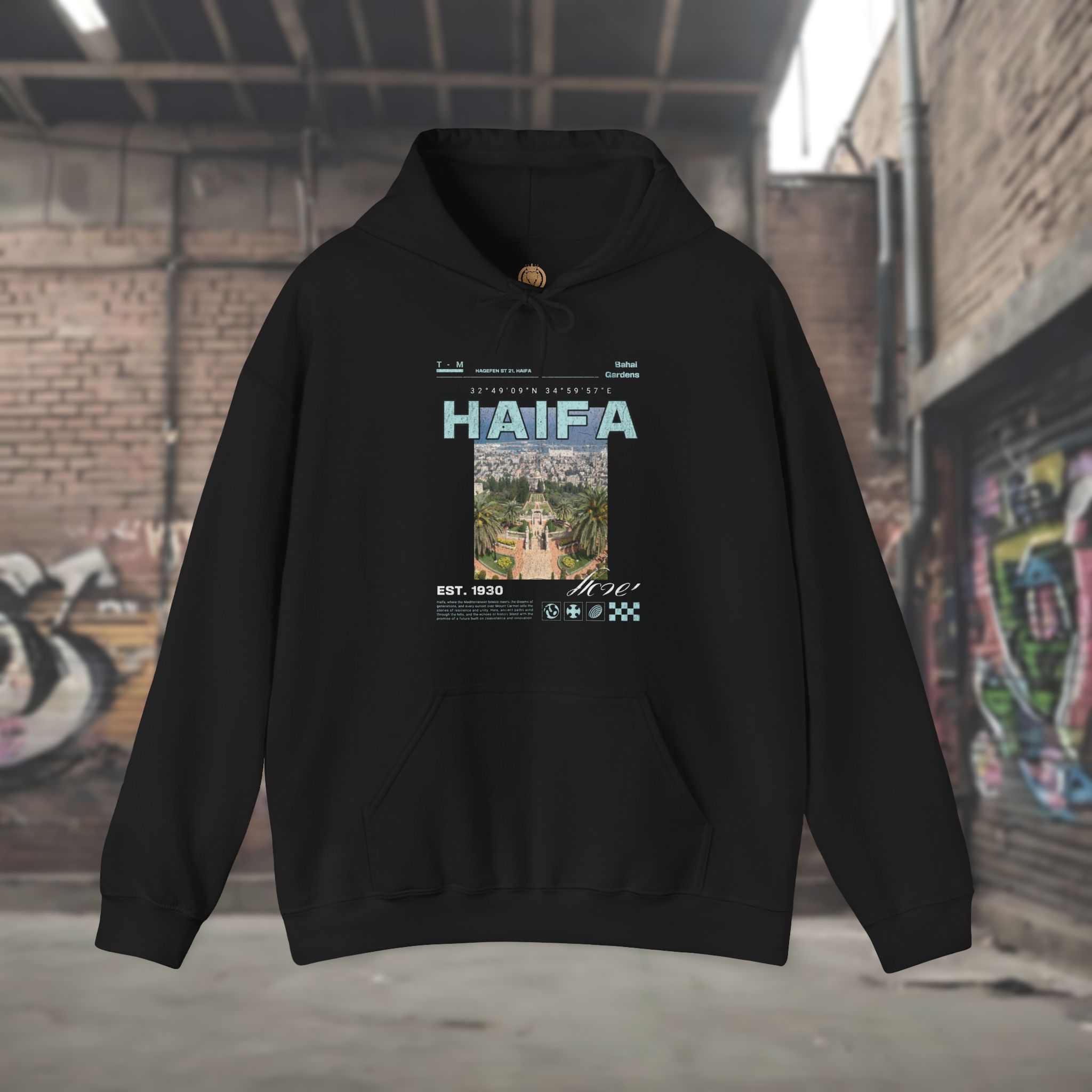Haifa City Streetwear Hoodie for Men