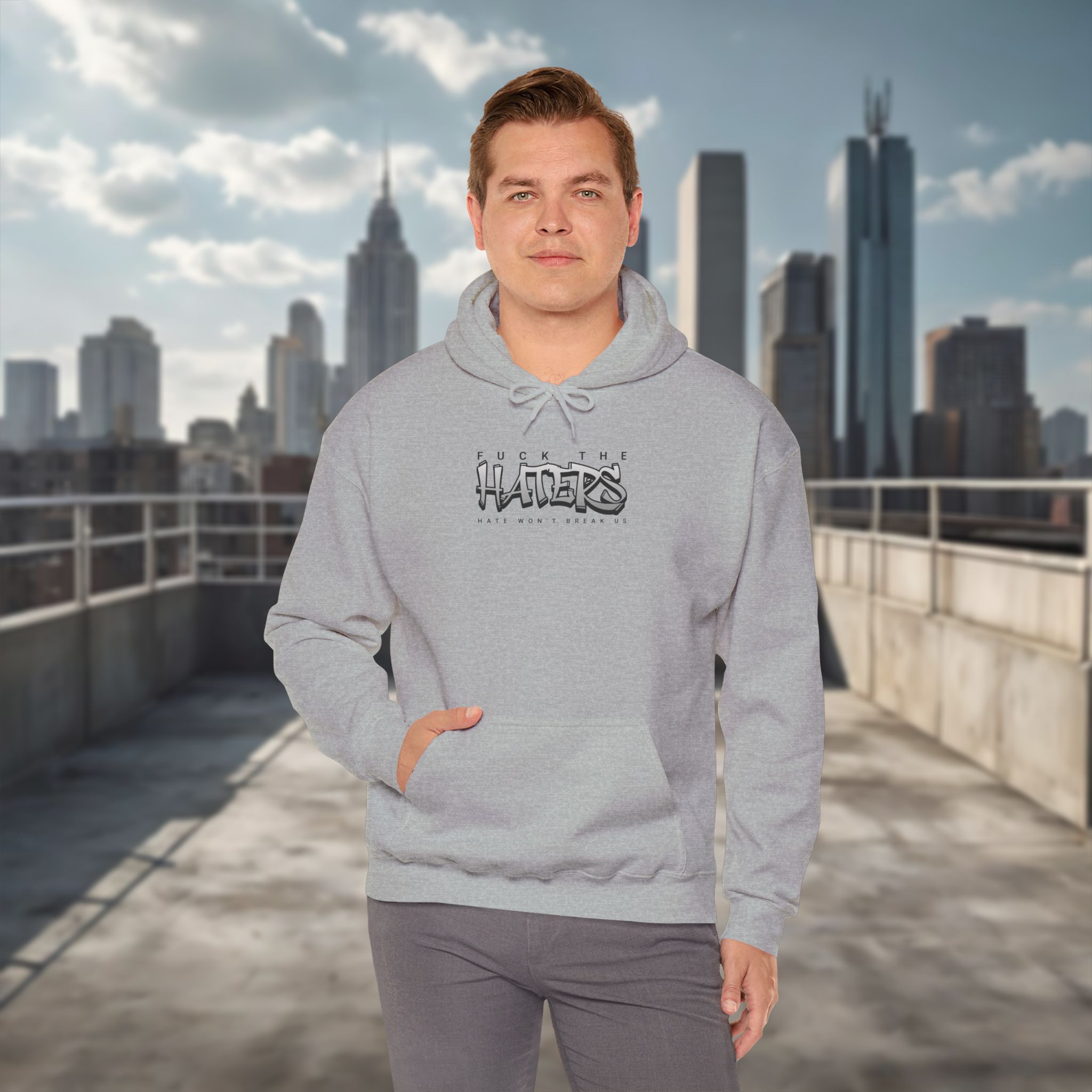 Hate Won't Break Us - Men's Hoodie - Image 17