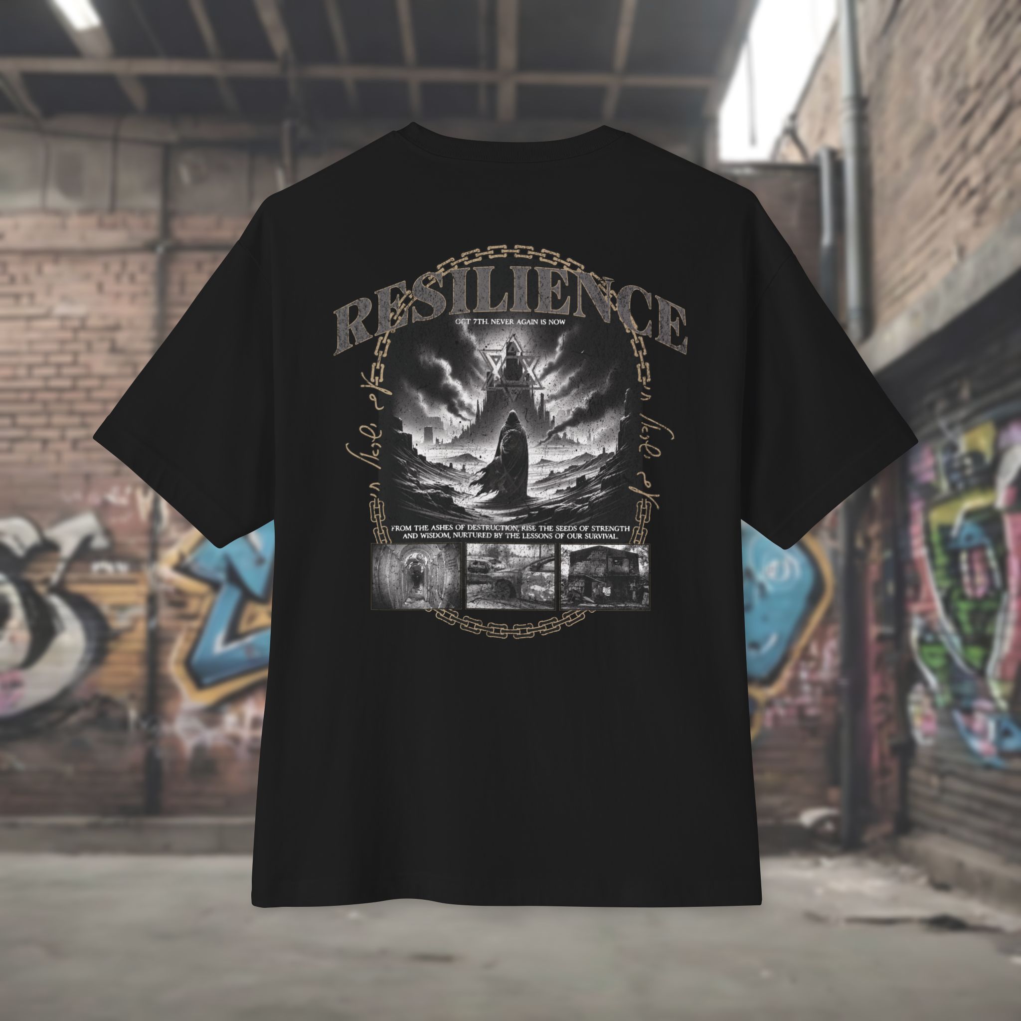 Resilience Oct 7th - Men’s Oversized T-Shirt