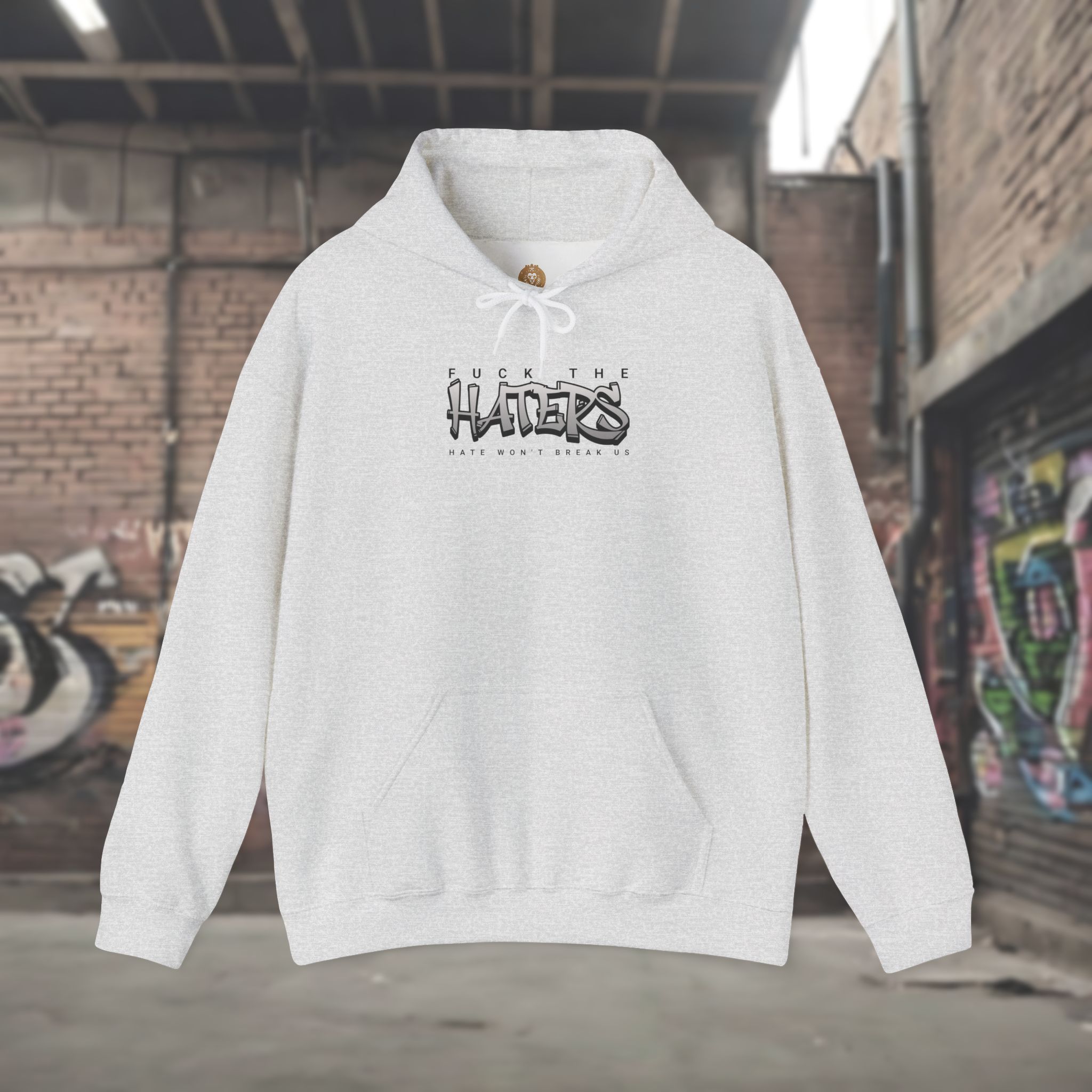 Hate Won't Break Us - Men's Hoodie - Image 3