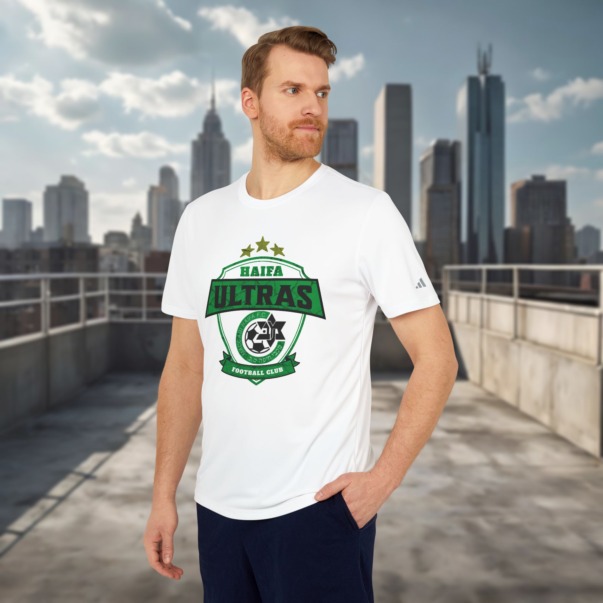 Maccabi Haifa FC Design - Unisex T-Shirt Adidas Original - Image 2
