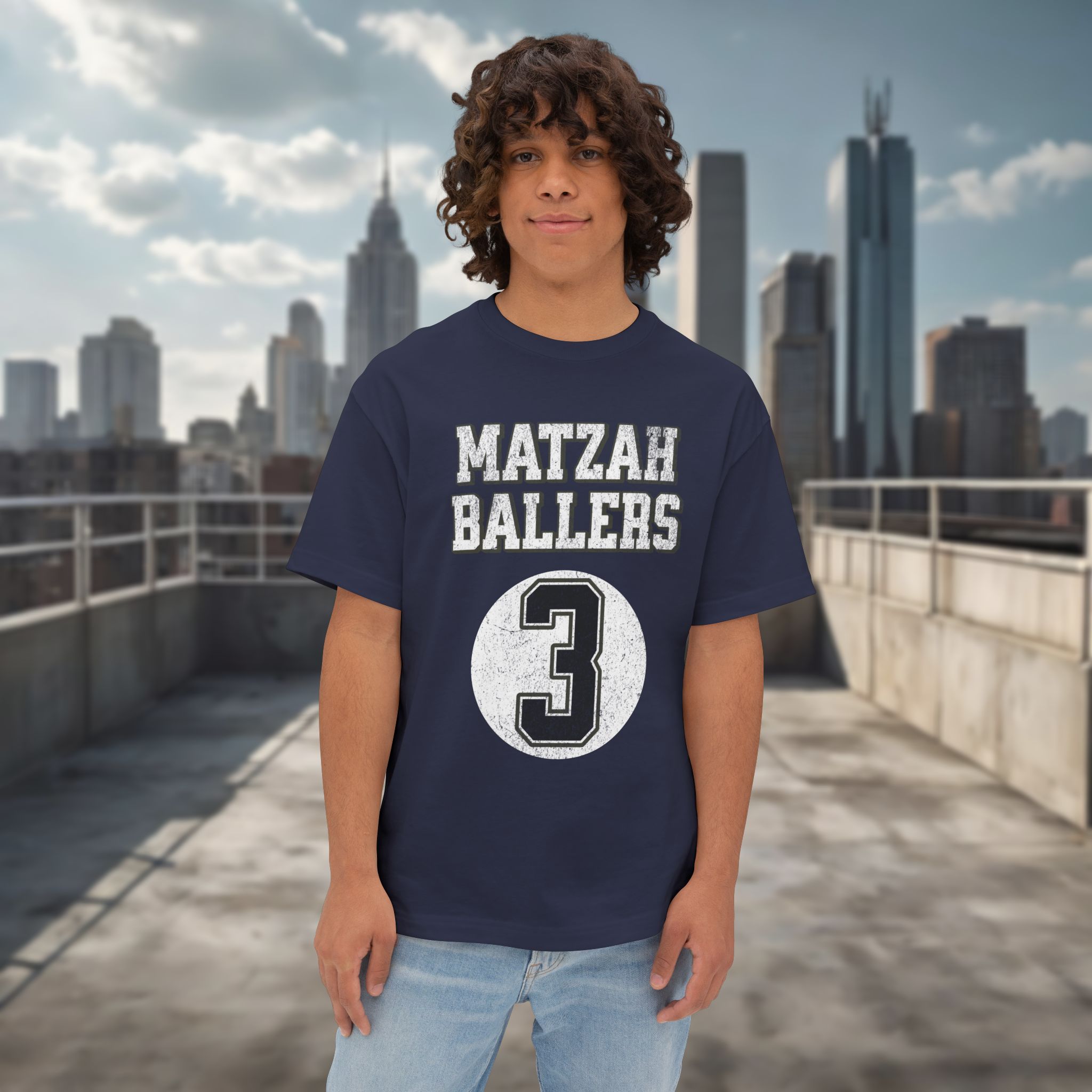 Matzah Ballers Unisex Oversized Boxy Tee - Image 11