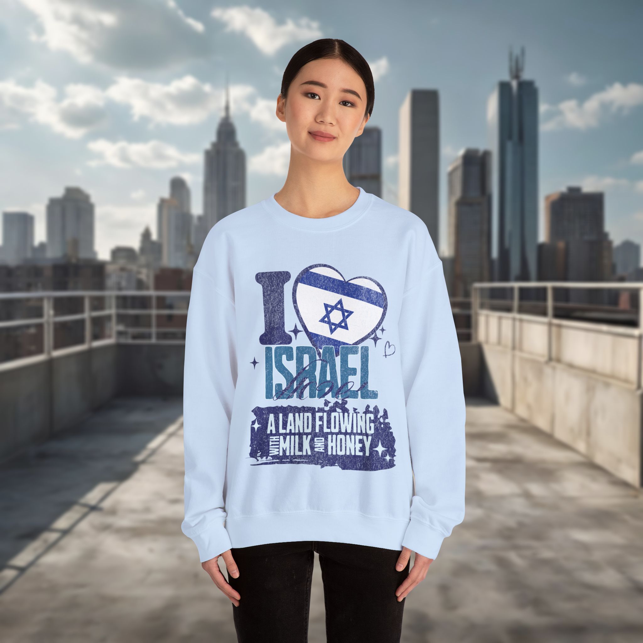 Israel Land Flowing with Milk and Honey Sweatshirt - Image 8