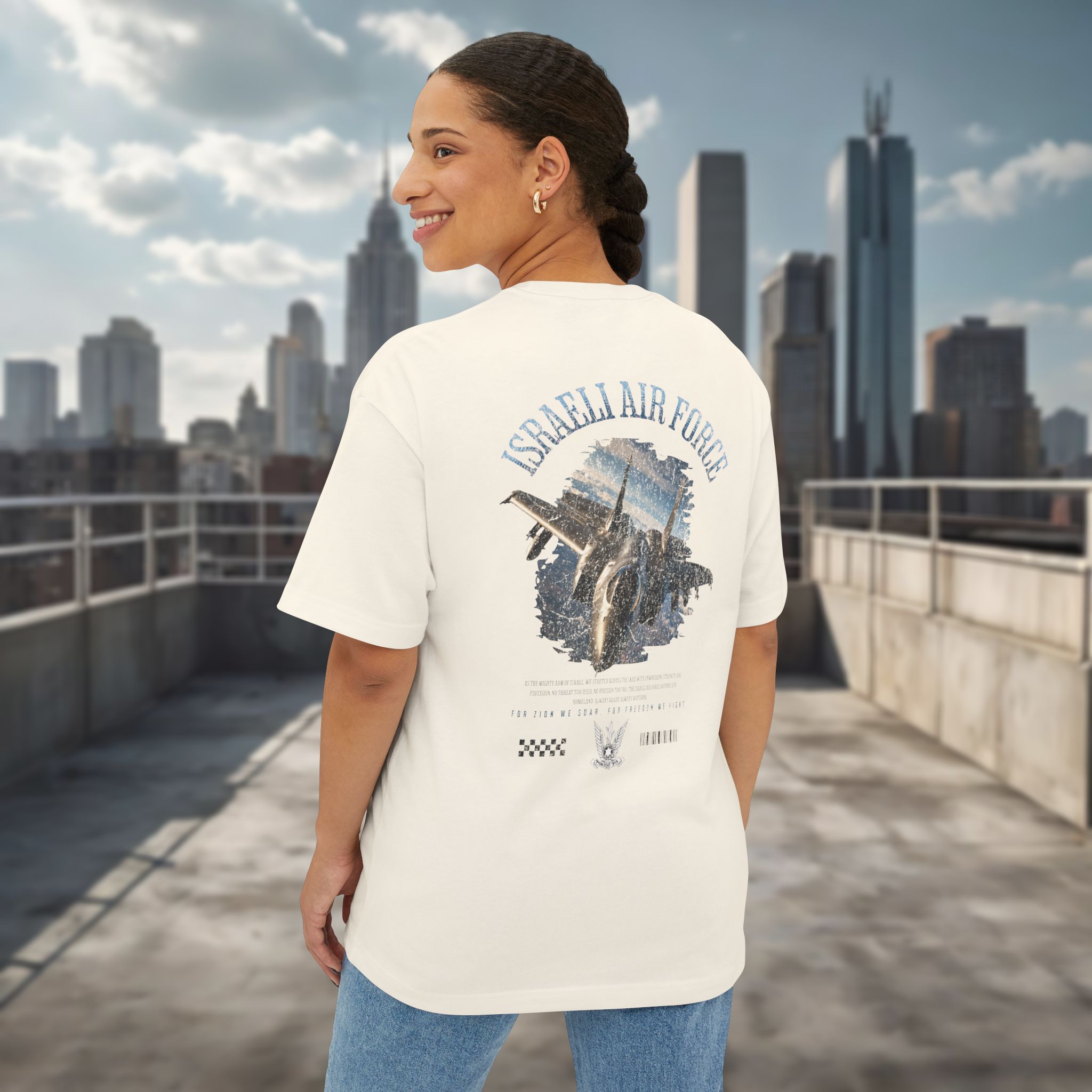 Israeli Air Forces Oversized T-Shirt for Men - Image 16