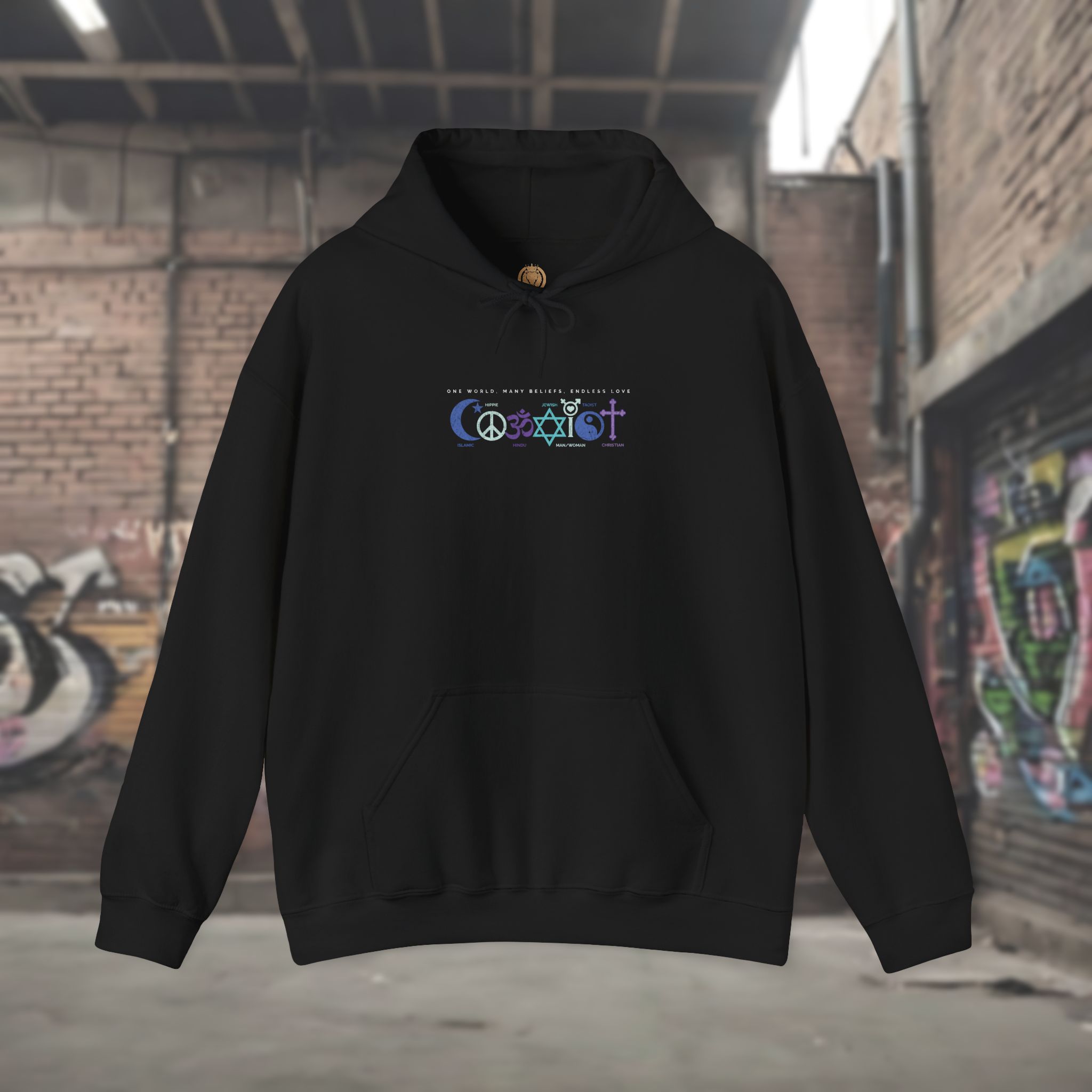 Coexist Hoodie - Unisex Sweatshirt - Image 3
