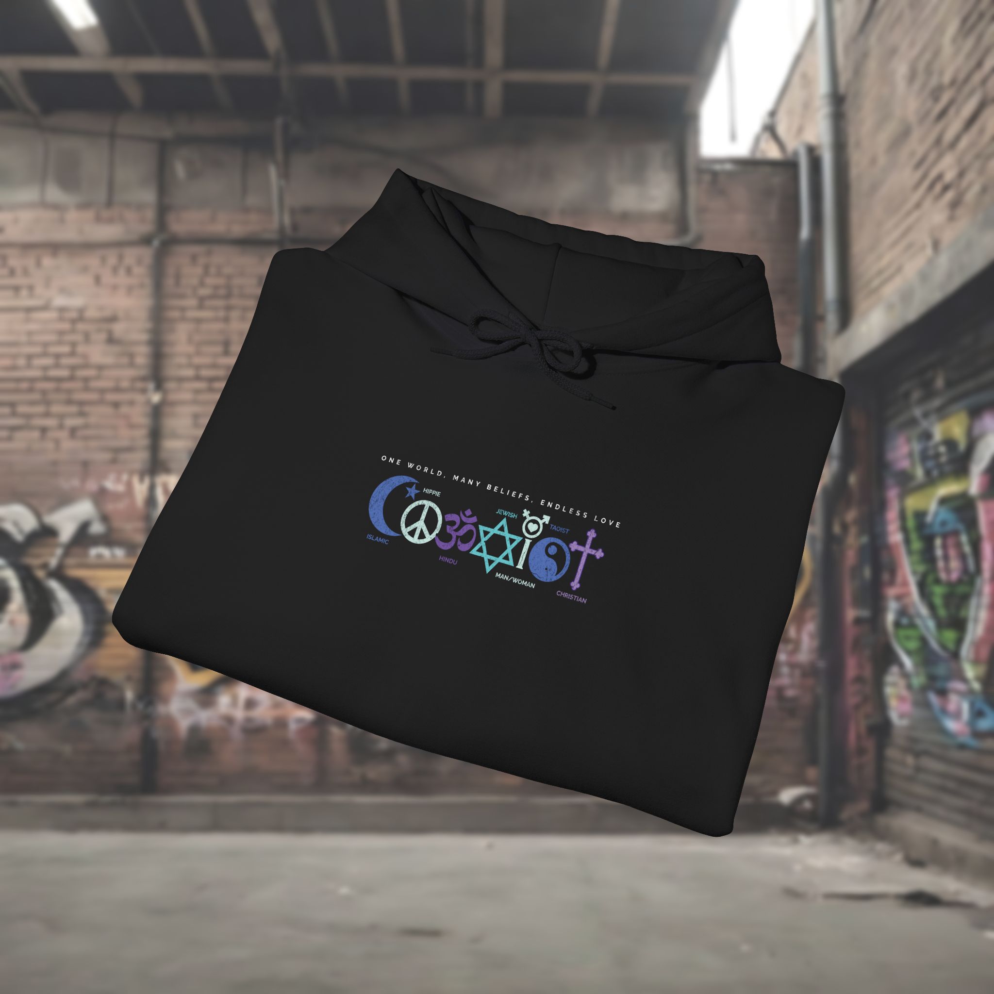 Coexist Hoodie - Unisex Sweatshirt - Image 5