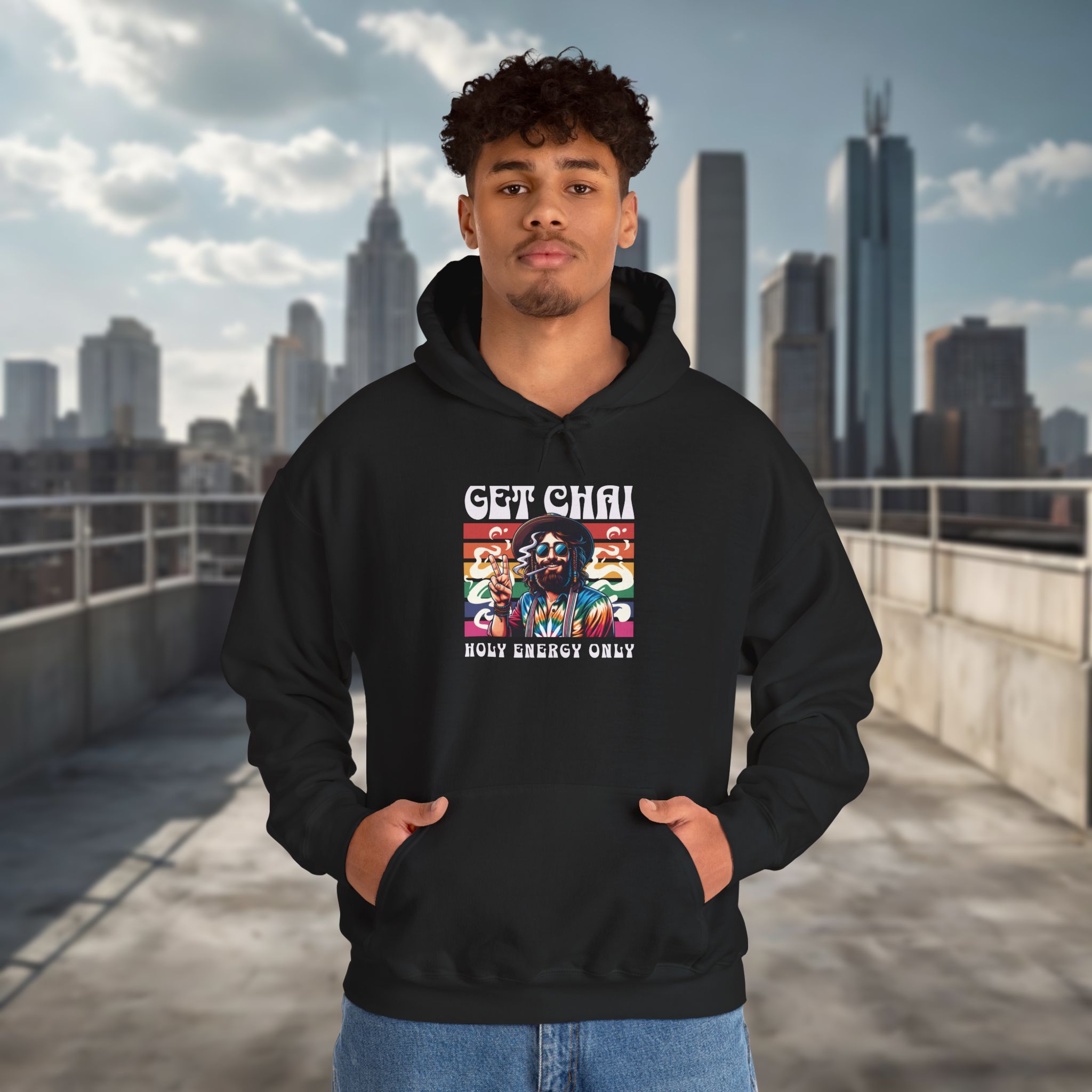 Get Chai Unisex Heavy Blend™ Hooded Sweatshirt - Image 4