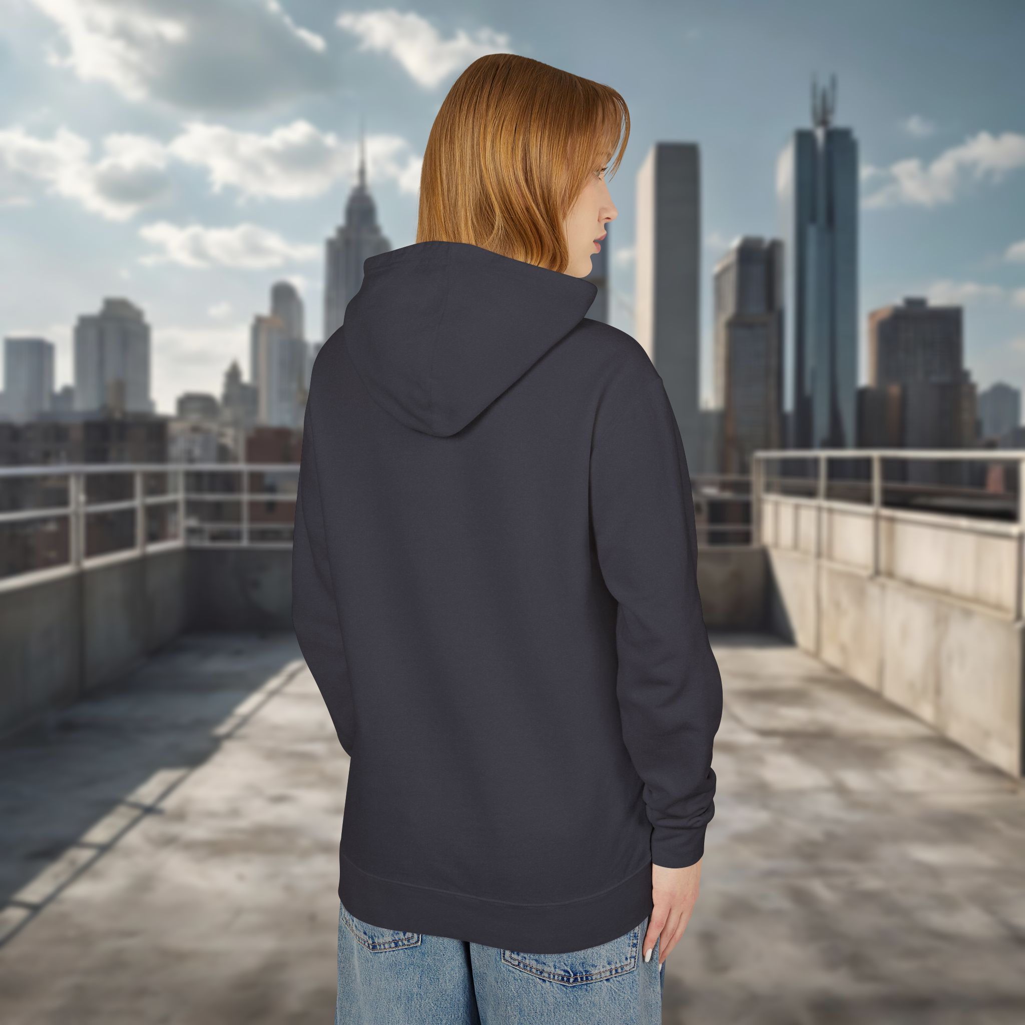 Lion of Zion Unisex Lightweight Hooded Sweatshirt - Bold Graphic Design - Image 4