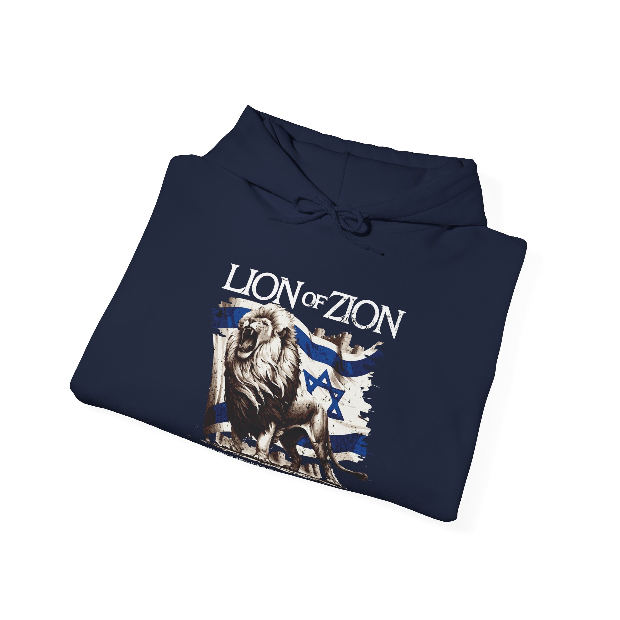 Lion of Zion, Israel Flag Design Women's Hoodie - Image 8