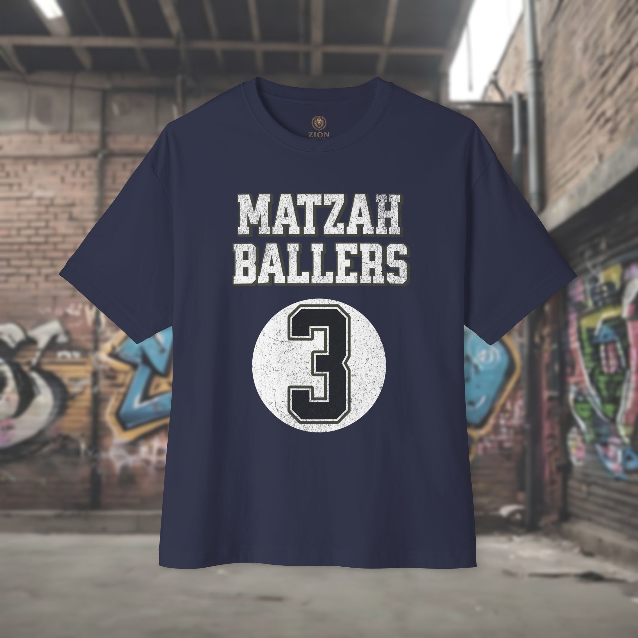 Matzah Ballers Unisex Oversized Boxy Tee - Image 9