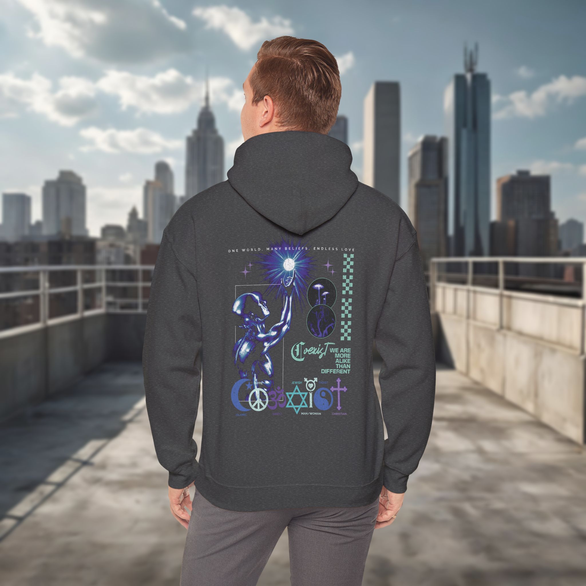 Coexist Hoodie - Unisex Sweatshirt - Image 12