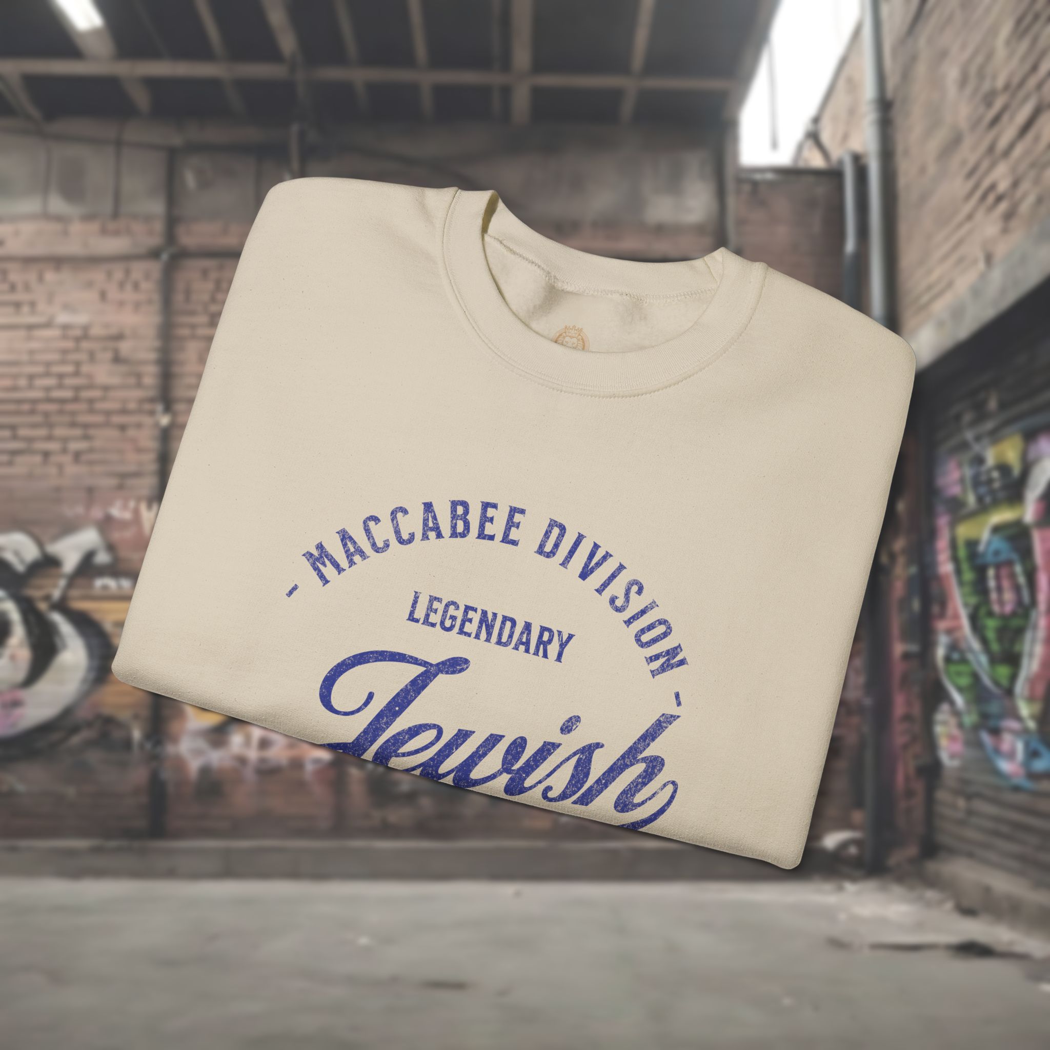 Legendary Jewish Maccabee Division Crewneck Sweatshirt - Image 3