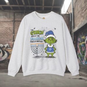 Hanukkah Grinch Sweatshirt for Women