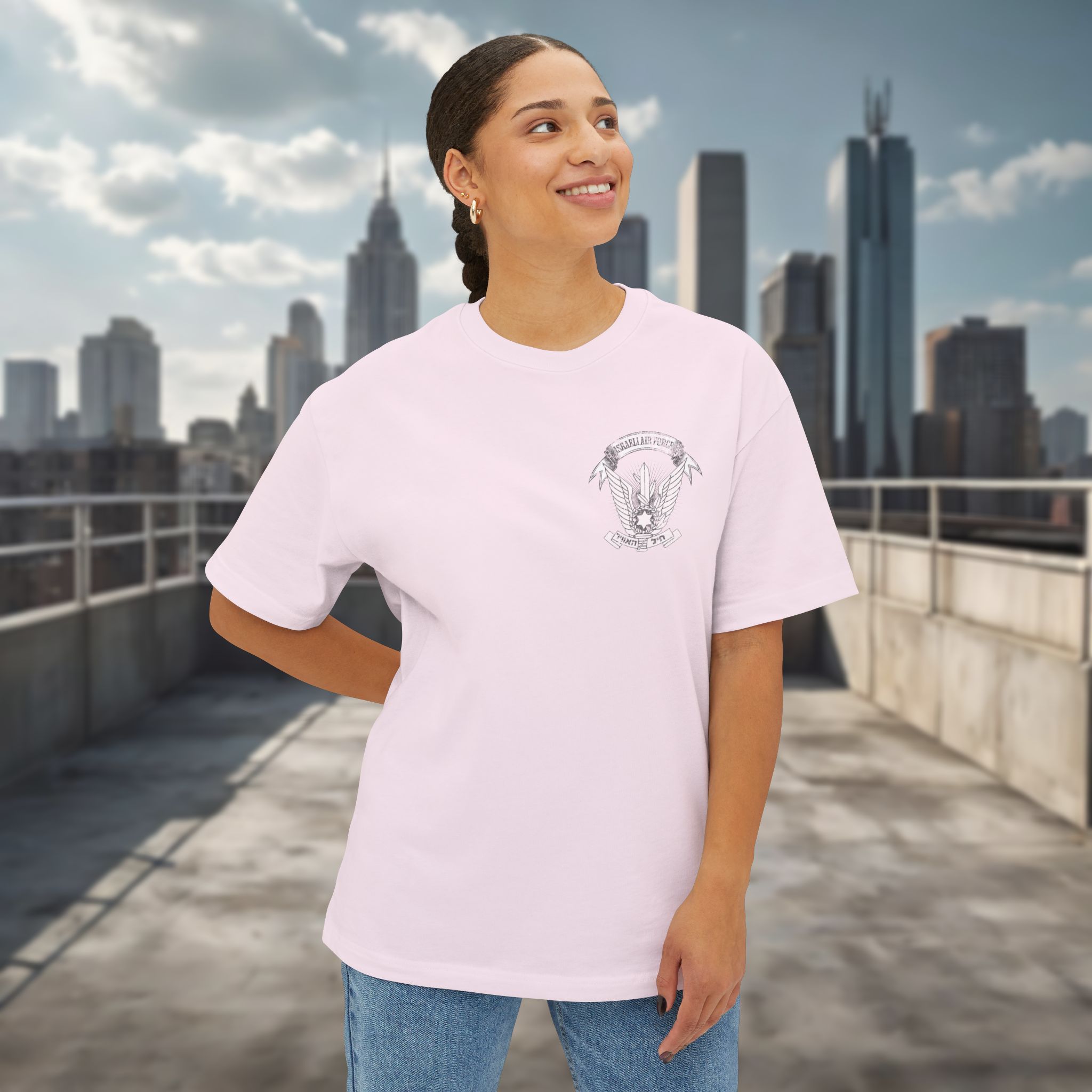 Israeli Air Forces Oversized T-Shirt for Men - Image 9