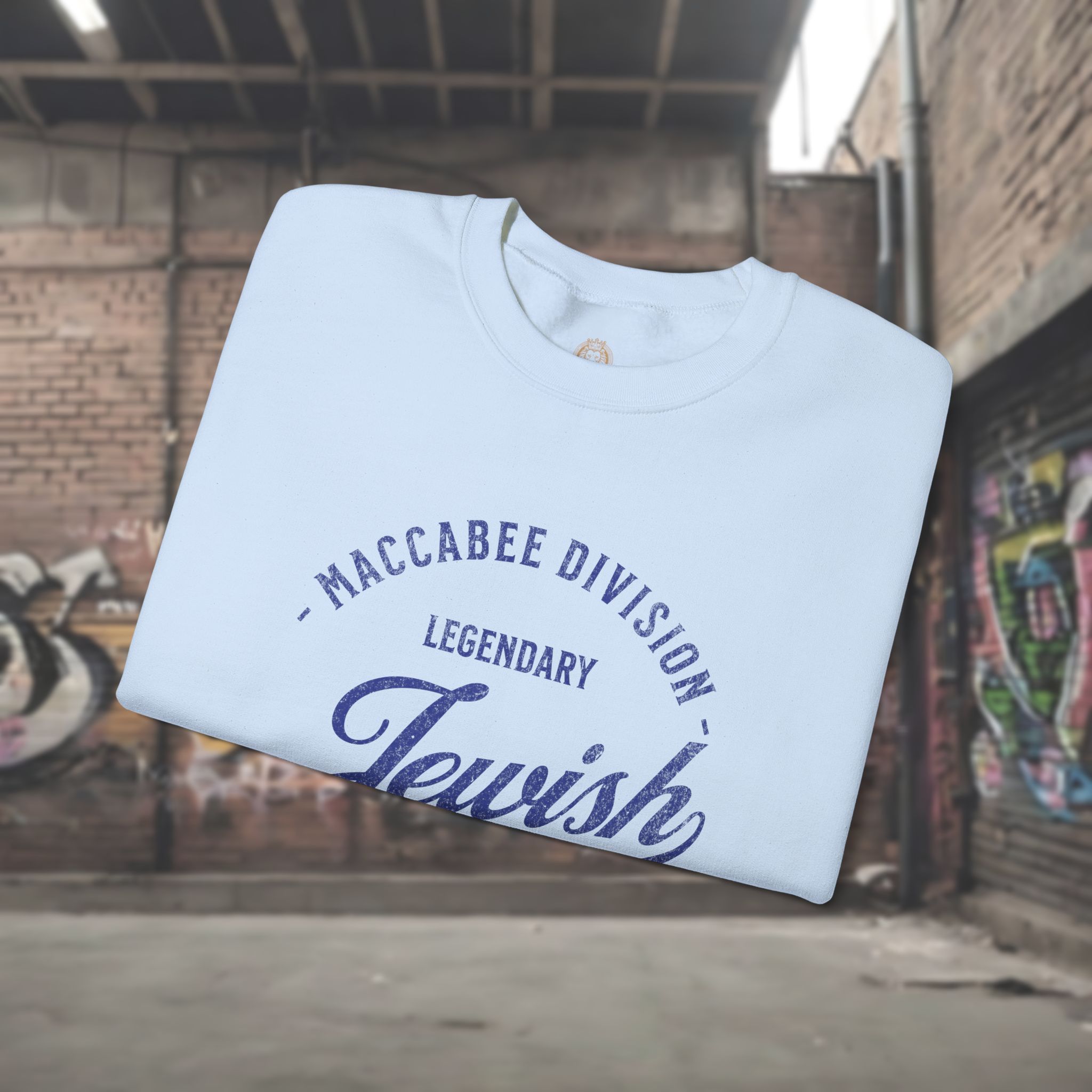 Legendary Jewish Maccabee Division Crewneck Sweatshirt - Image 15