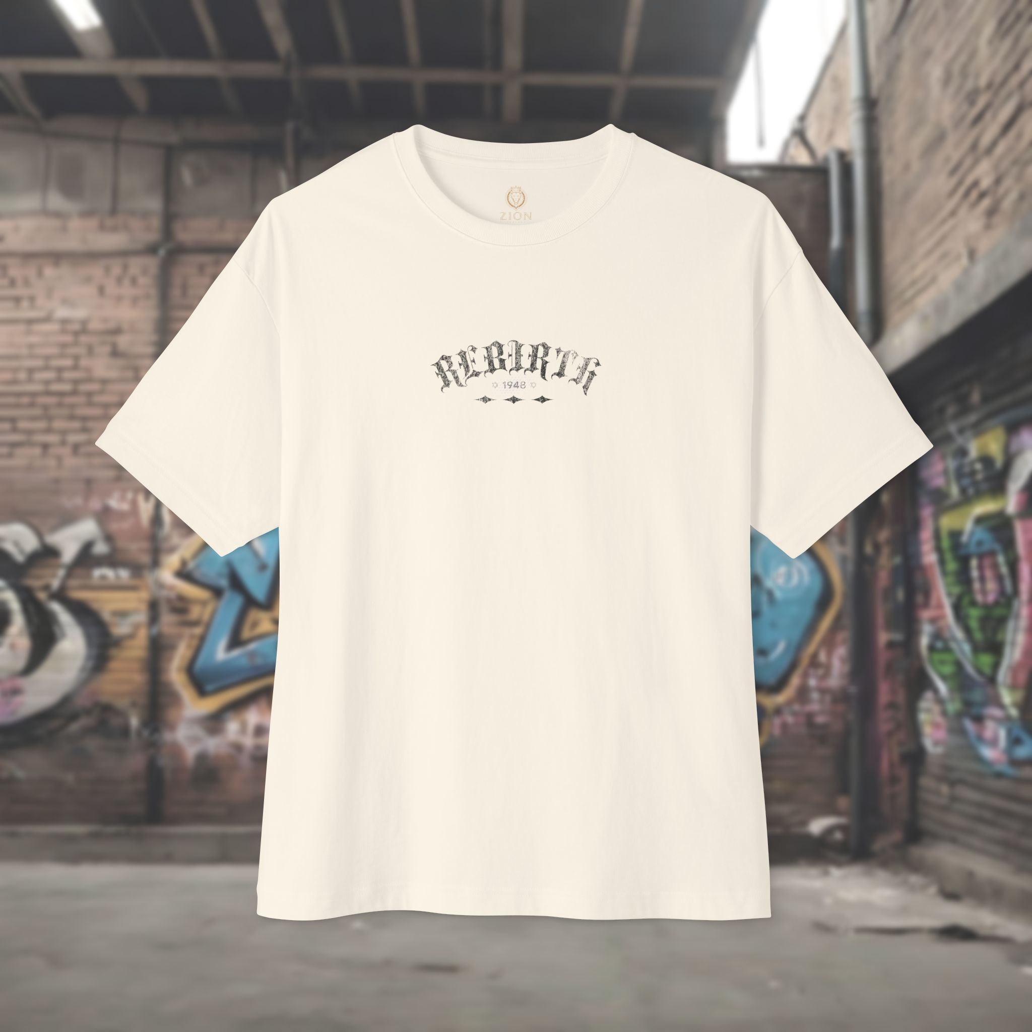 Rebirth of Israel 1948 - Men's Oversized T-Shirt - Image 9