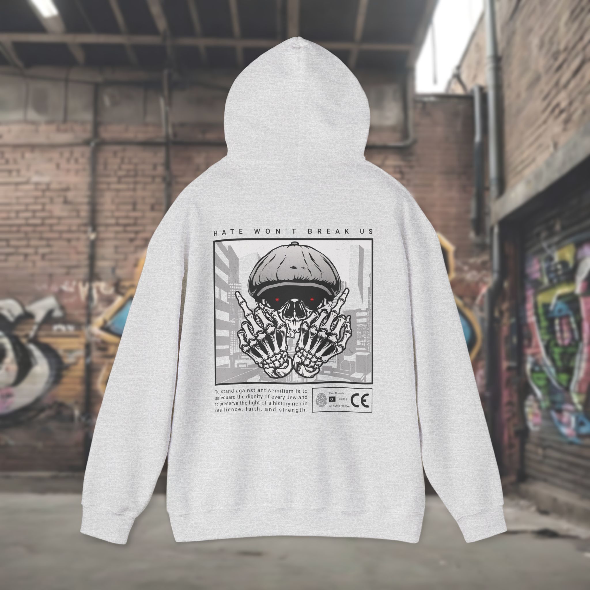 Hate Won't Break Us - Men's Hoodie - Image 4
