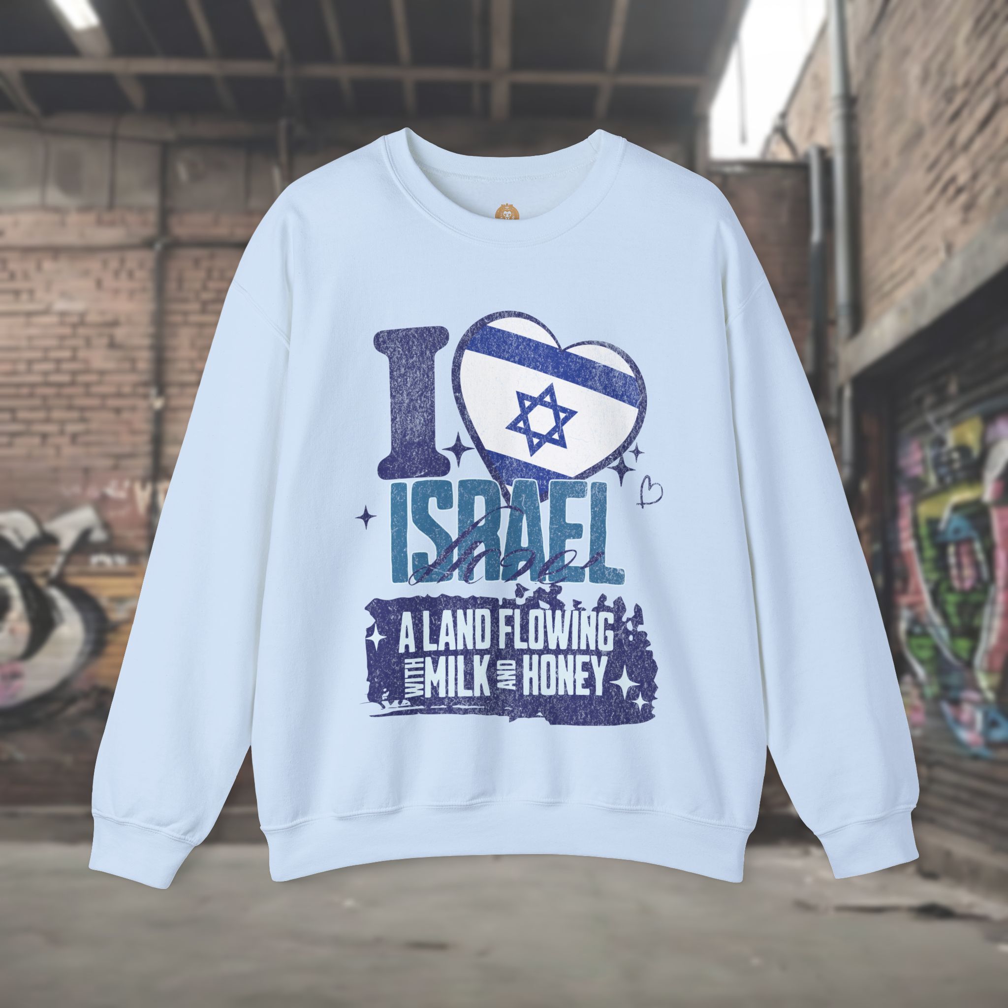 Israel Land Flowing with Milk and Honey Sweatshirt - Image 5