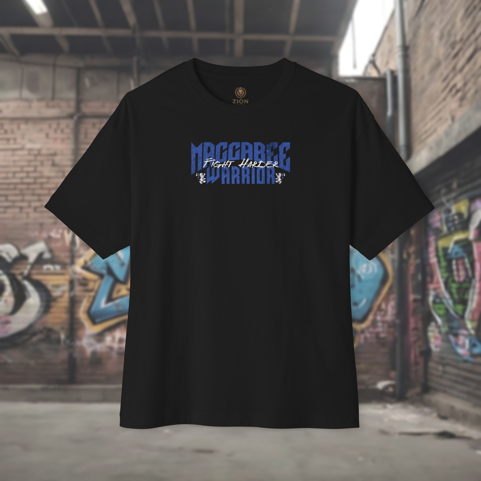 Strength-Inspired Oversized Boxy Tee — Heritage Artwork - Image 3