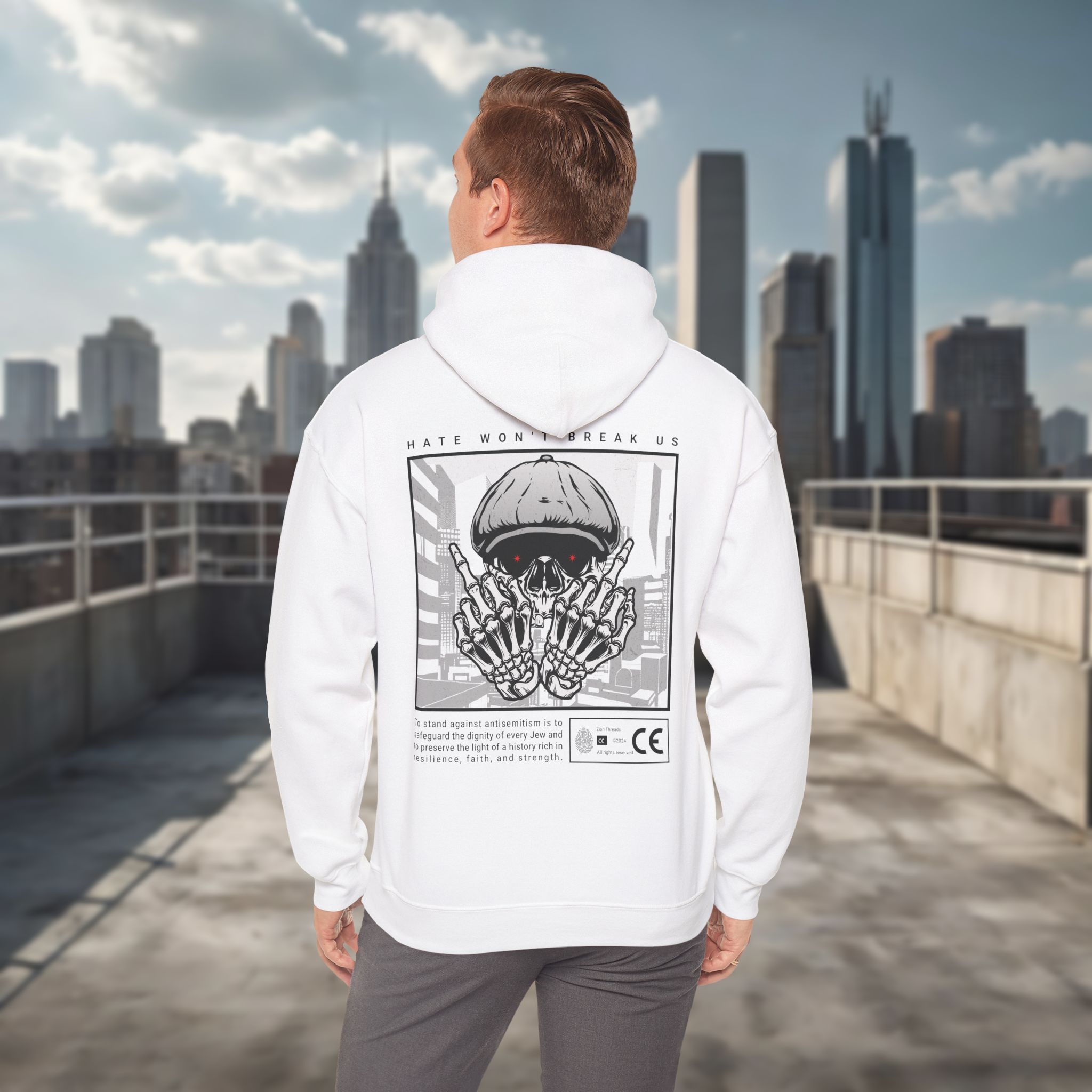 Hate Won't Break Us - Men's Hoodie - Image 24