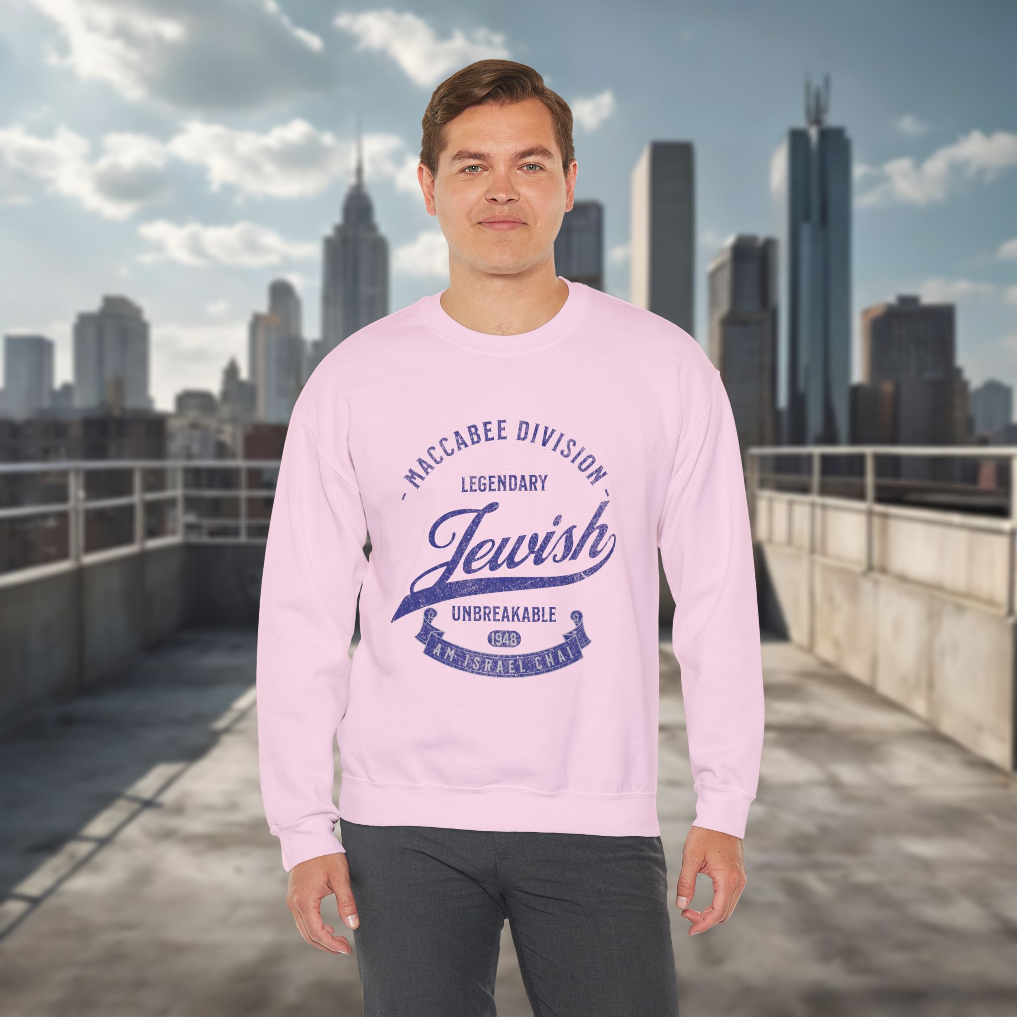 Legendary Jewish Maccabee Division Crewneck Sweatshirt - Image 23