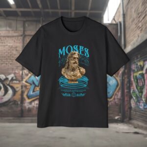Moses Bust Graphic Tee — Vintage Statue Streetwear