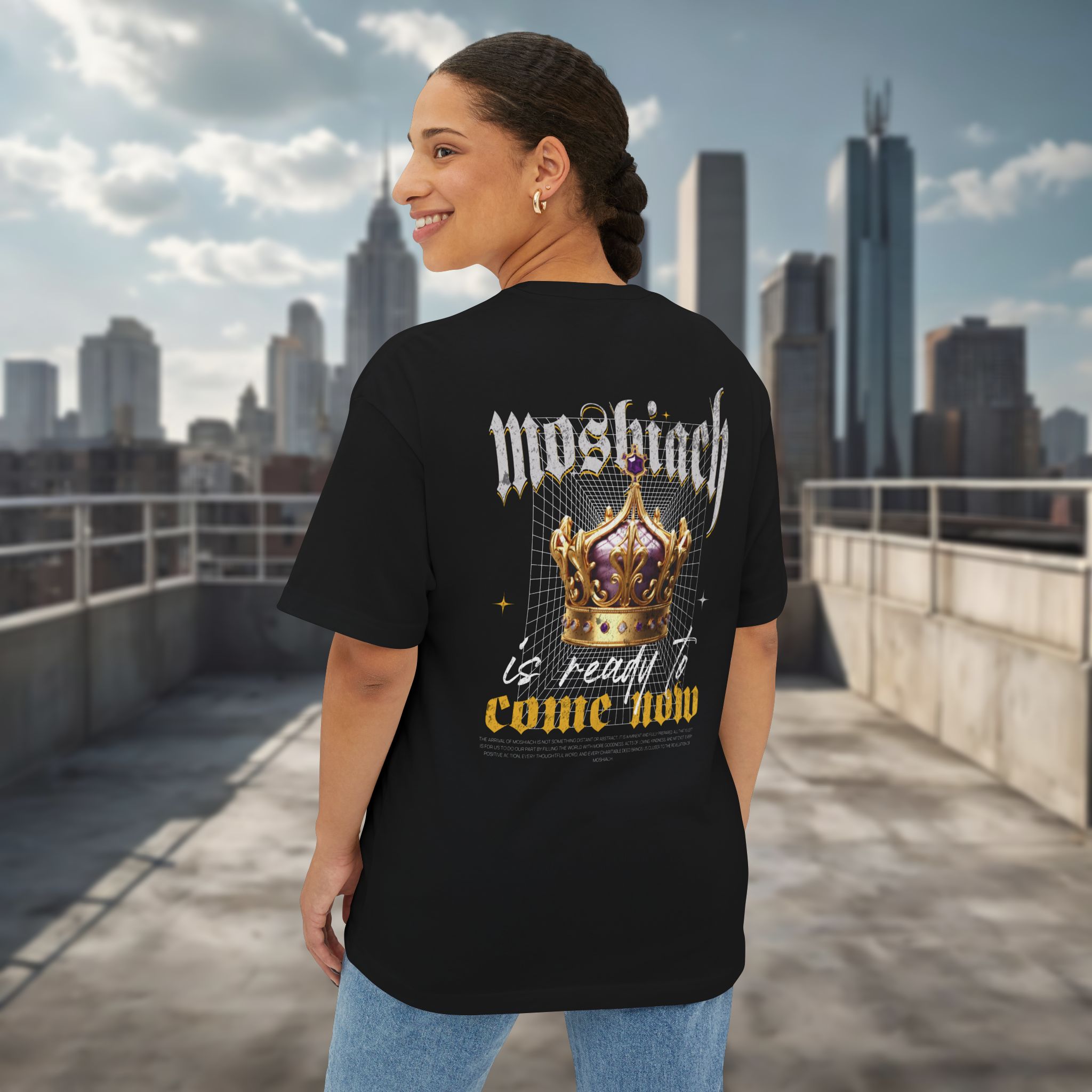 Moshiach Y2K Oversized Tee for women - Image 8