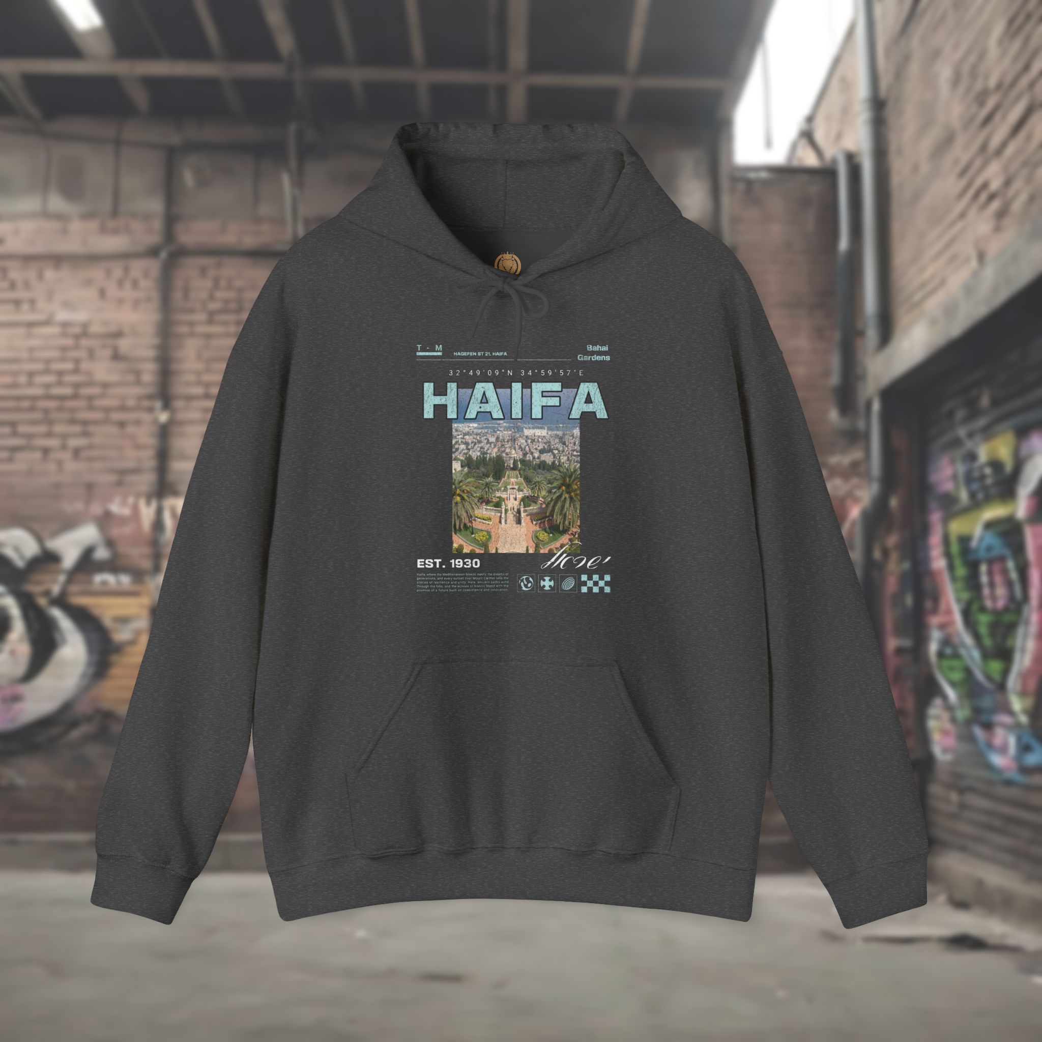 Haifa City Streetwear Hoodie for women - Image 6