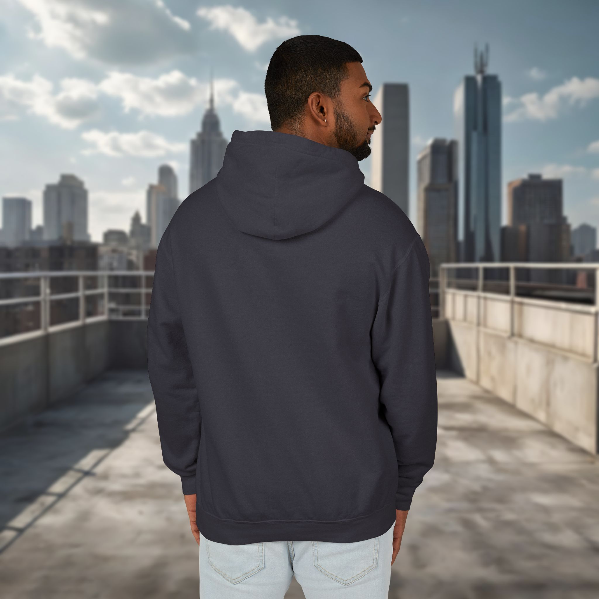 Lion of Zion Unisex Lightweight Hooded Sweatshirt - Bold Graphic Design - Image 6