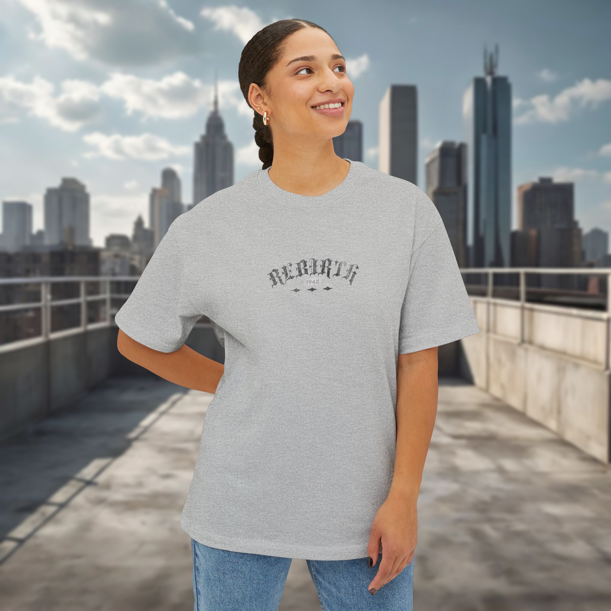 Rebirth of Israel 1948 - Urban Jewish Oversized Tee for Women - Image 15