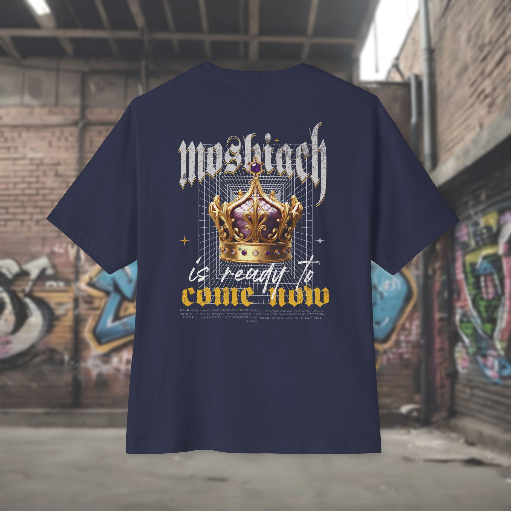 Moshiach Y2K Oversized Tee for women