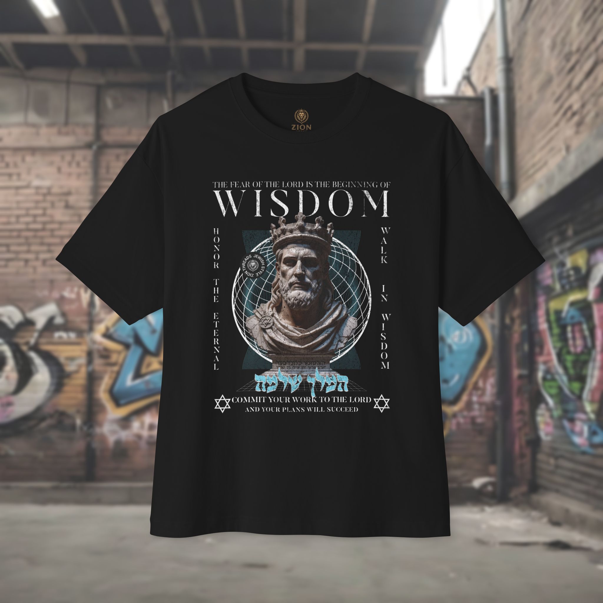 Inspirational Wisdom King Solomon - Men Oversized Tee