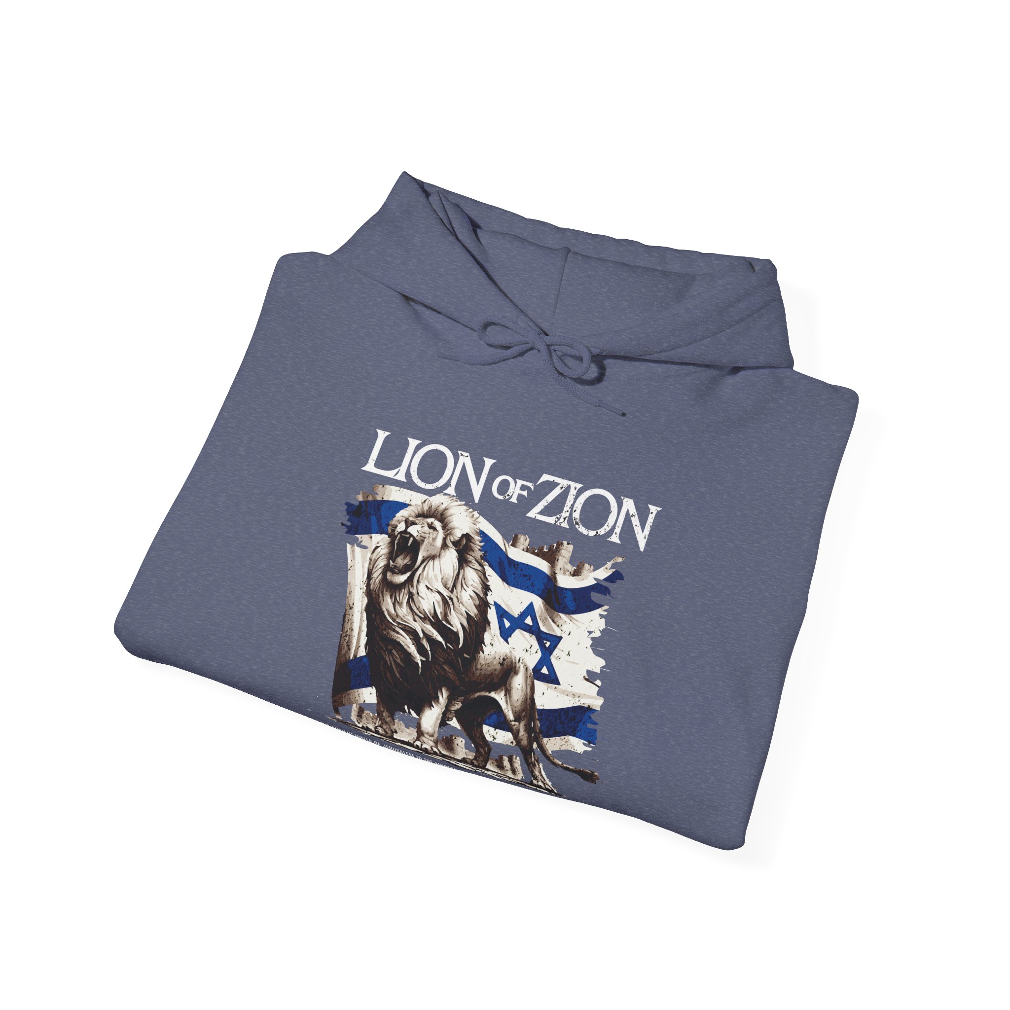 Lion of Zion, Israel Flag Design Women's Hoodie - Image 17