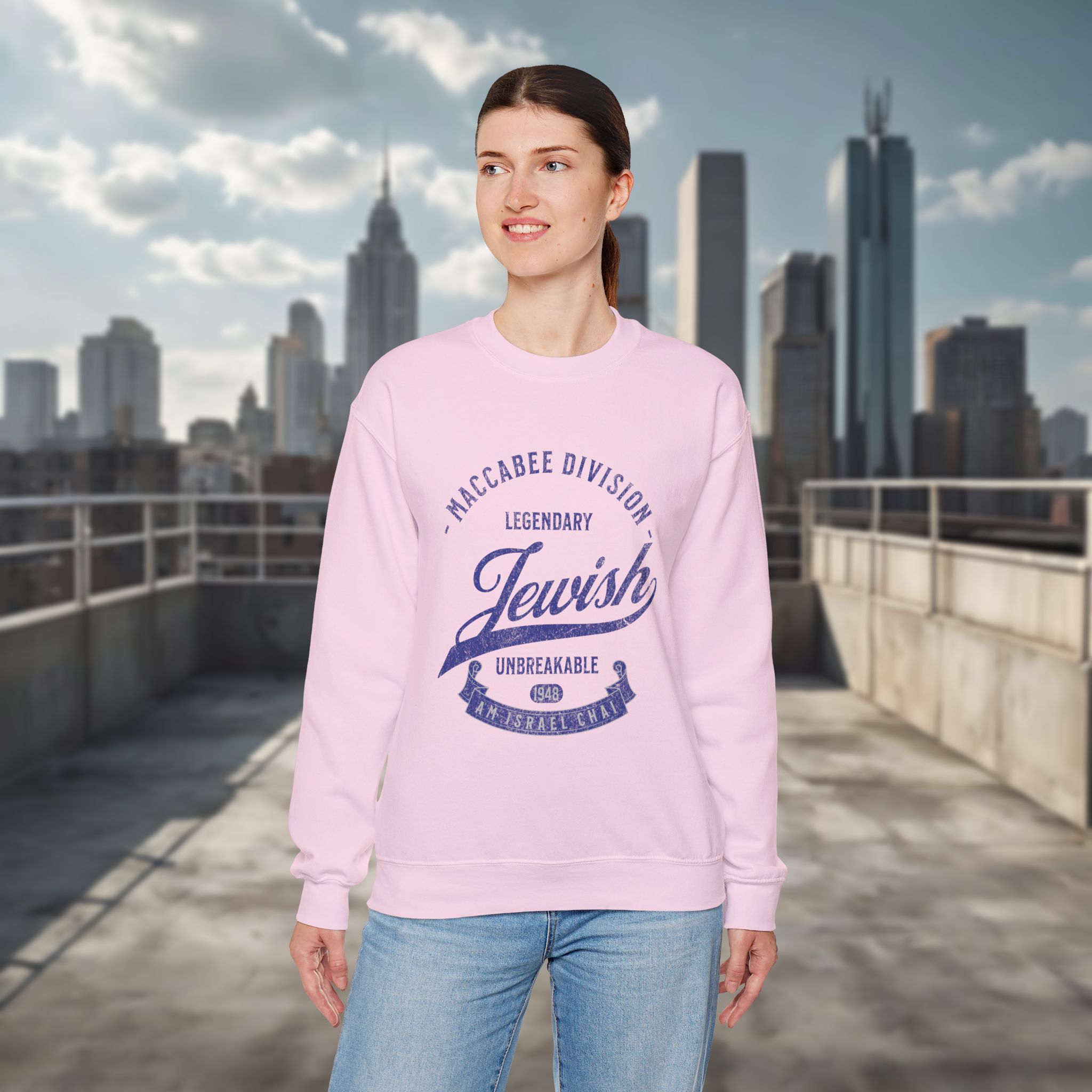 Legendary Jewish Maccabee Division Crewneck Sweatshirt - Image 22