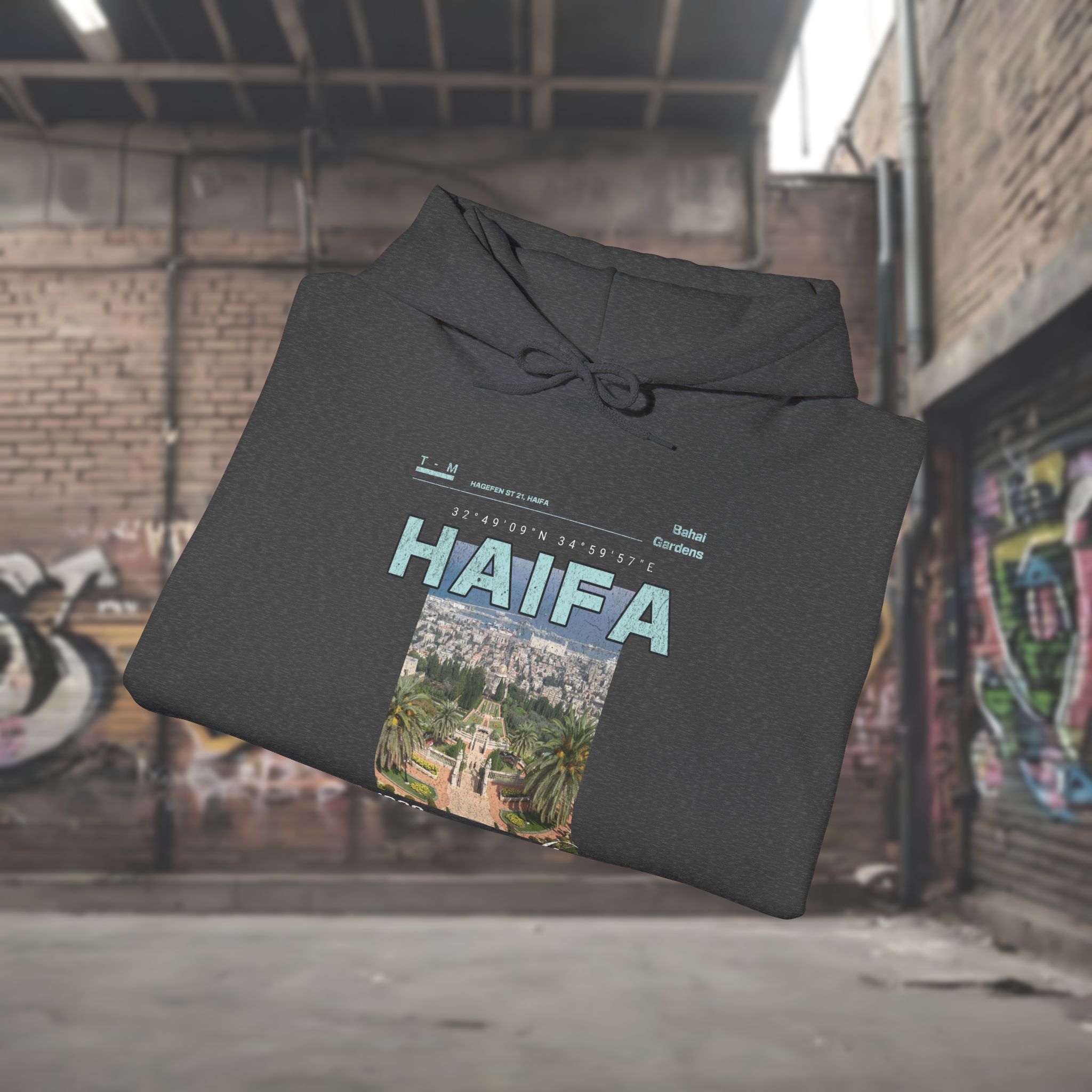 Haifa City Streetwear Hoodie for women - Image 9