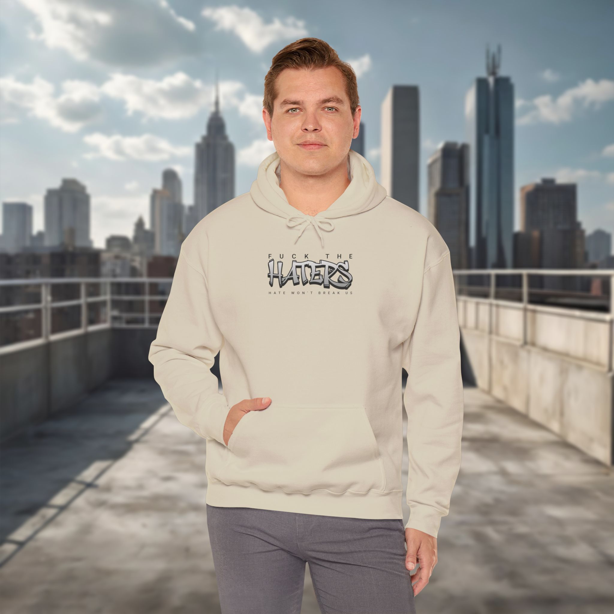 Hate Won't Break Us - Men's Hoodie - Image 11