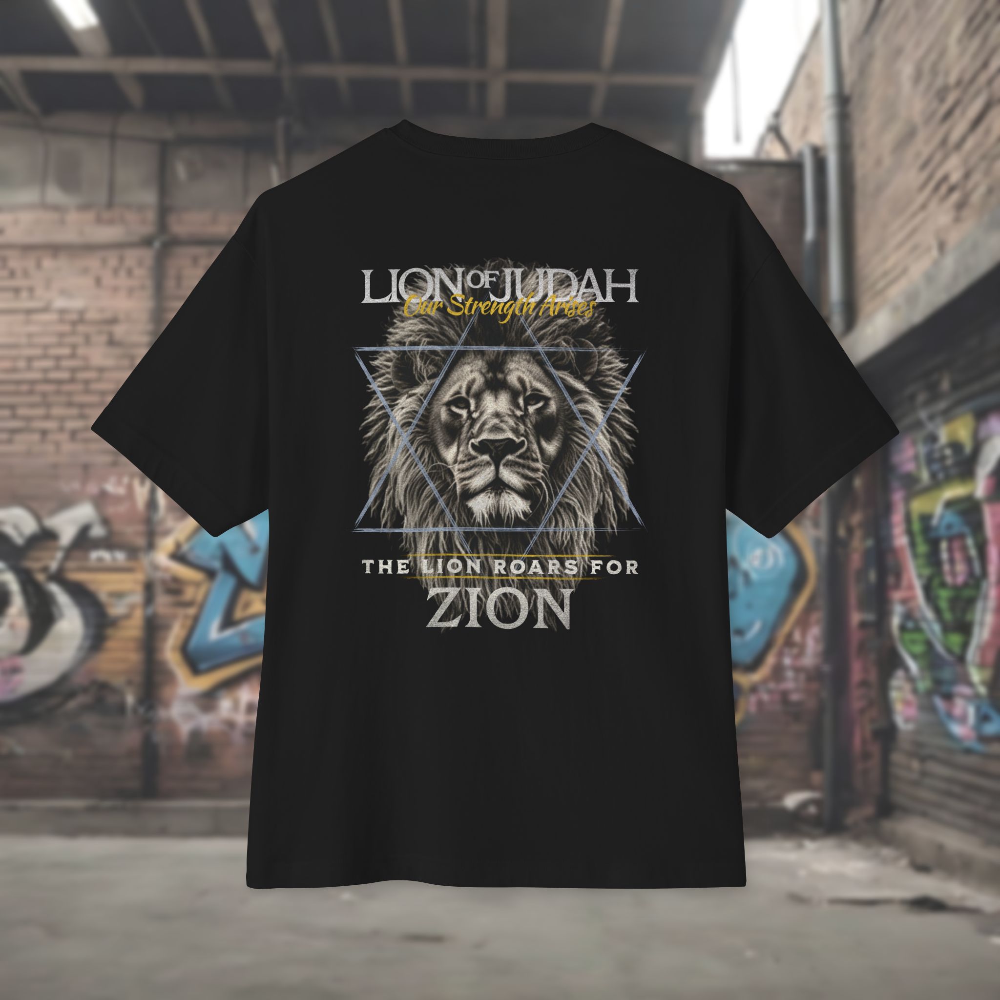 The Lion Roars for Zion T-Shirt - Oversized boxy