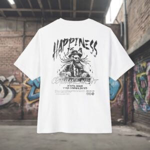 Urban Jewish Oversized T-Shirt - Happiness is a Commandment