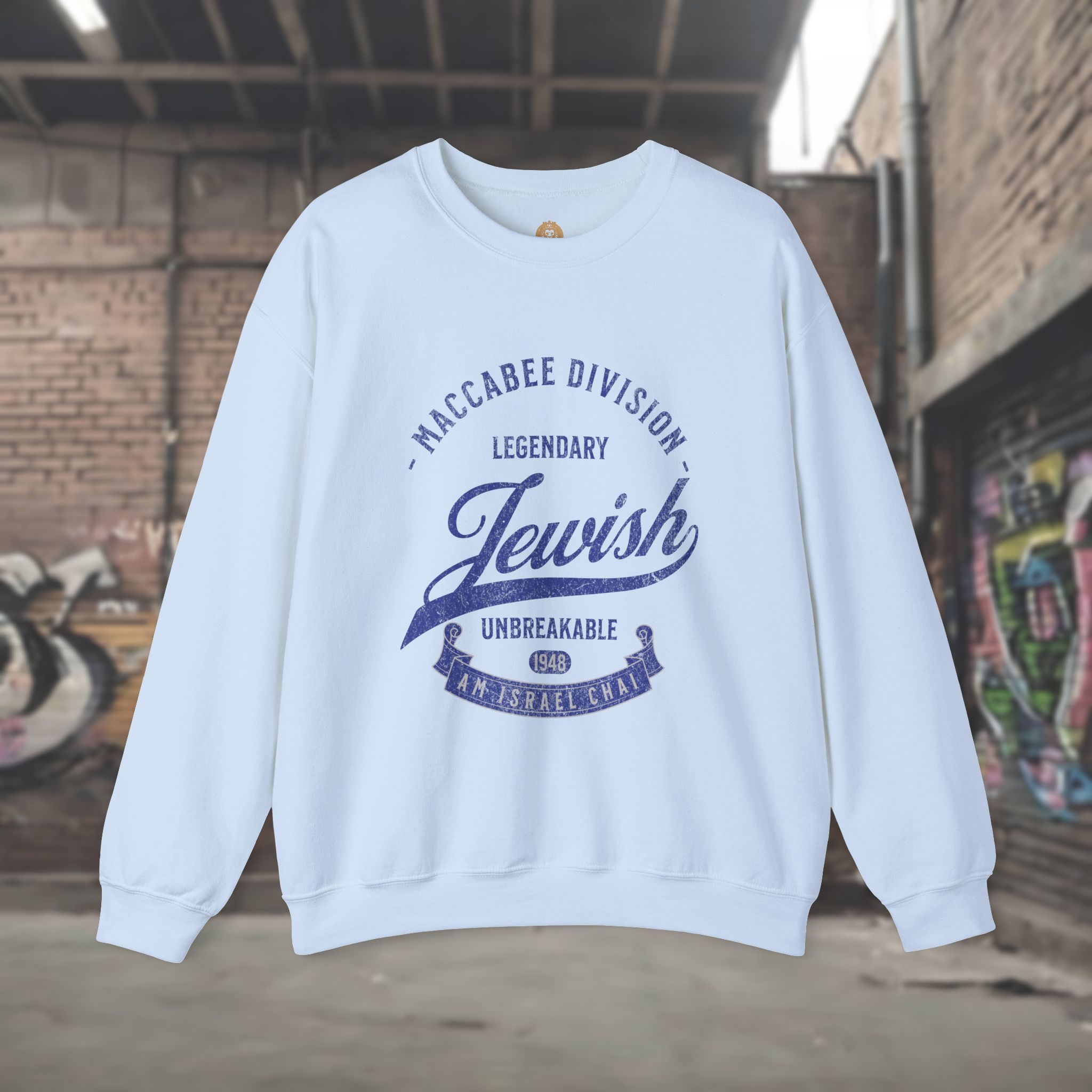 Legendary Jewish Maccabee Division Crewneck Sweatshirt - Image 13